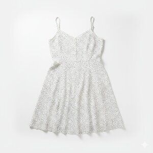 GAP White Black Polka Dot Sundress